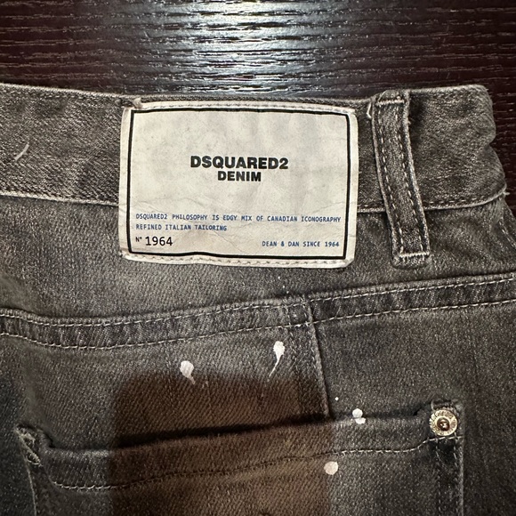 Dsquared Men’s Grey distressed denims size 36 waist - Picture 6 of 6